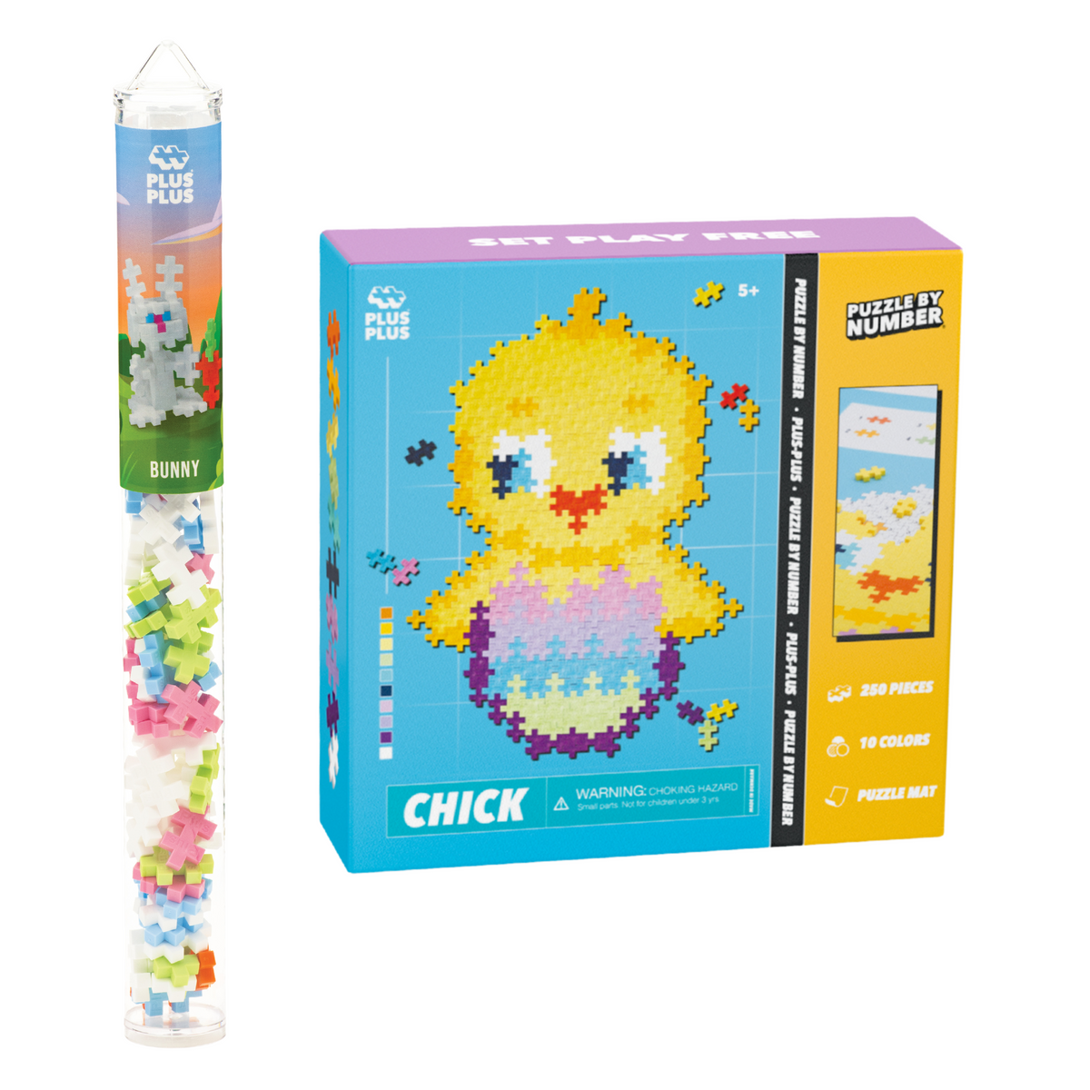 Puzzle By Number® - Chick + Bunny Tube Bundle