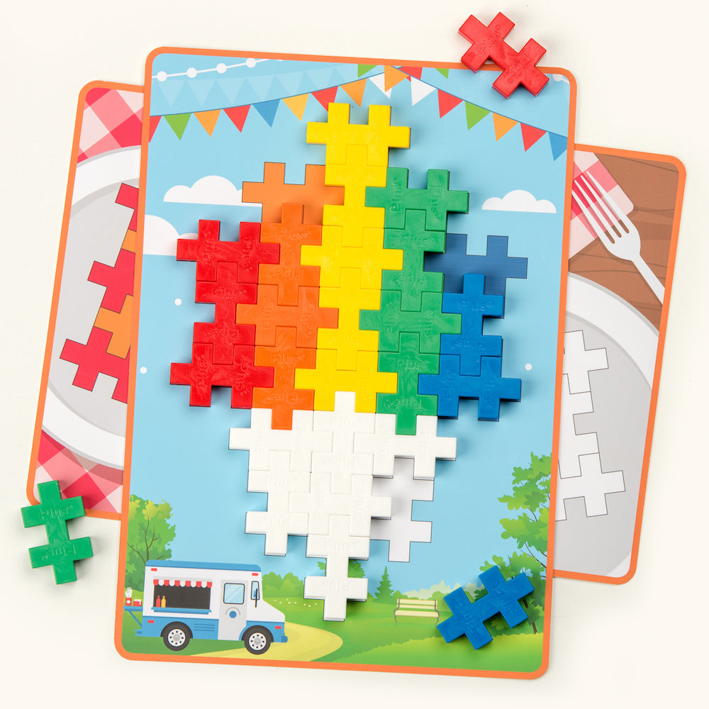  PLUS PLUS - BIG - BIG Picture Puzzles, Basic Color Mix -  Construction Building Stem Toy, Interlocking Large Puzzle Blocks for  Toddlers and Preschool : Toys & Games